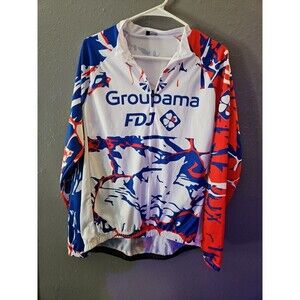 Cycling Jersey Groupama‎ FDJ Bicycle Long Sleeve Breathable Clothes XXL (A230)